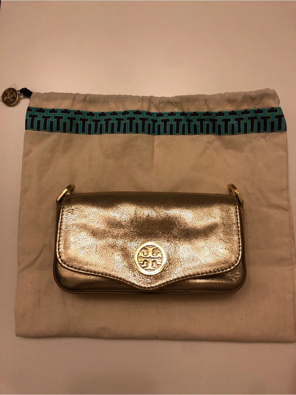 Tory Burch smooth metallic